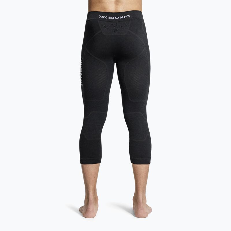 Férfi thermoaktív nadrág X-Bionic Symbio Merino 3/4 black 2