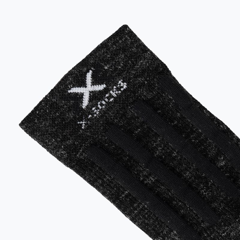 Zokni X-Socks Trek X Linen dolomite grey melange/opal black 3