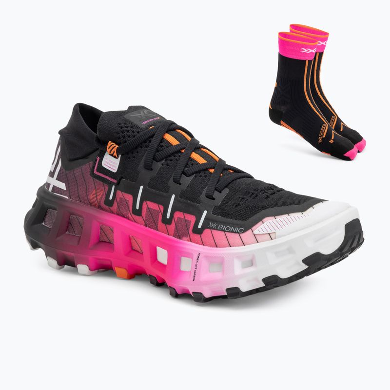 Futócipő X-Bionic Terraskin X00/C x fekete/x fehér/fluo rózsaszín cipő