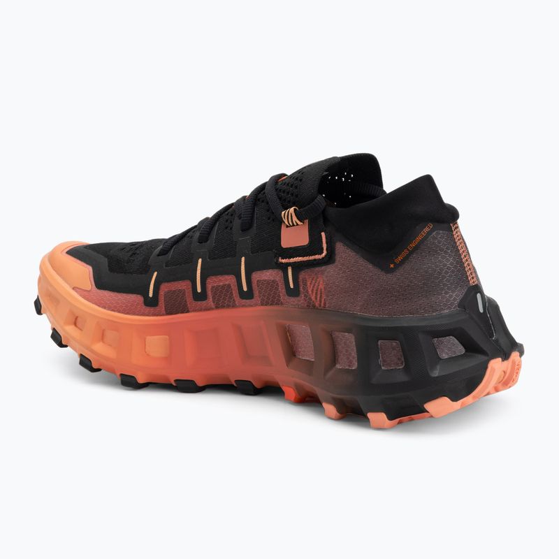X-Bionic Terraskin X01 x fekete/sötét barack/friss barack futócipő 3