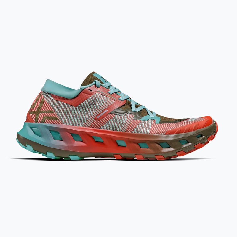 Futócipő + zokni X-Bionic Terraskin X02 burnt red/aqua/dark khaki