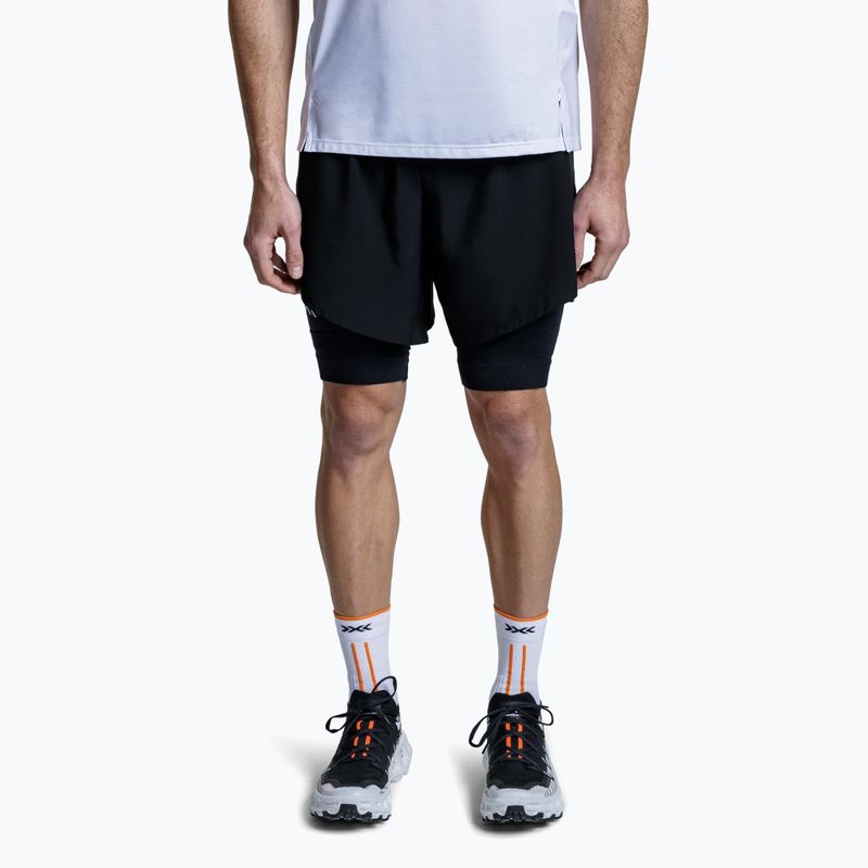 Férfi X-Bionic Efektor 2in1 futó rövidnadrág x fekete/x fekete