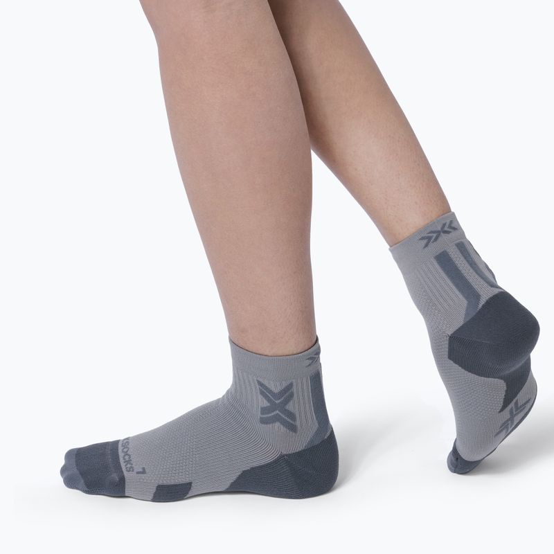 X-Socks Run Discover Ankle zokni raincloud/x fekete 4