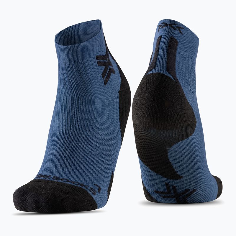 X-Socks Run Discover Ankle zokni marine/x fekete