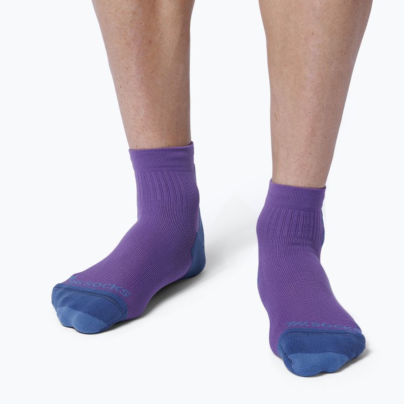 X-Socks Run Discover Ankle zokni neobergine/x fekete 2