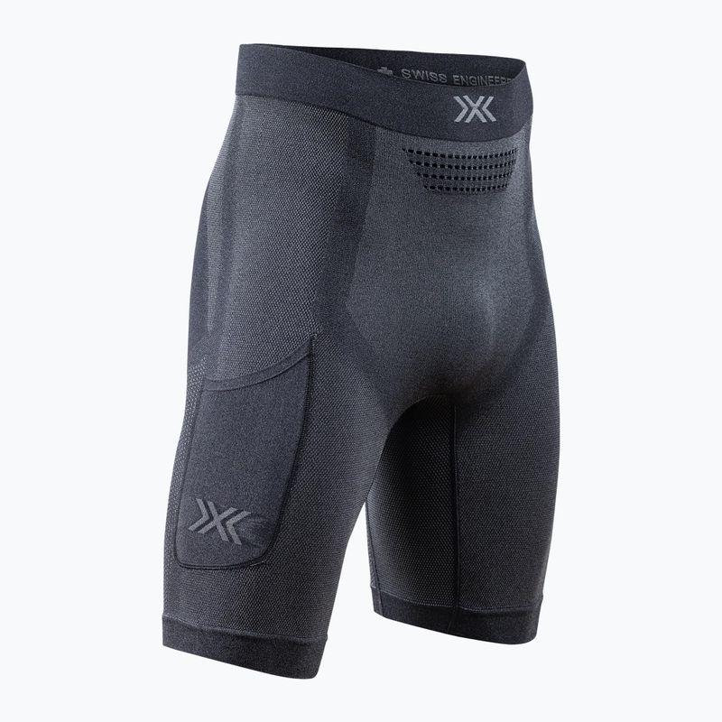 Férfi X-Bionic Xceed Run Tights x fekete/rino szürke termikus rövidnadrágok 2