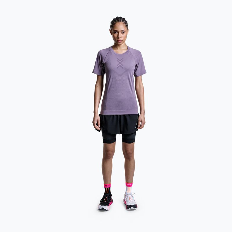 Női futópóló X-Bionic Xceed Run poros levendula/levendula éjszaka 2