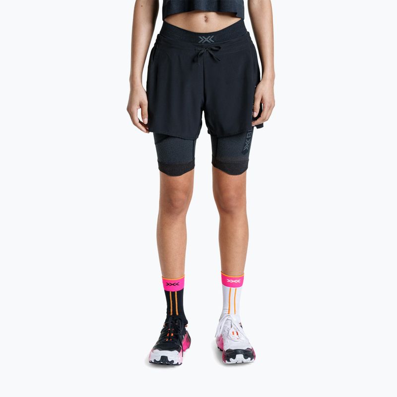 Női futóleggingek X-Bionic Xceed Run Tights x black/rhino grey 3