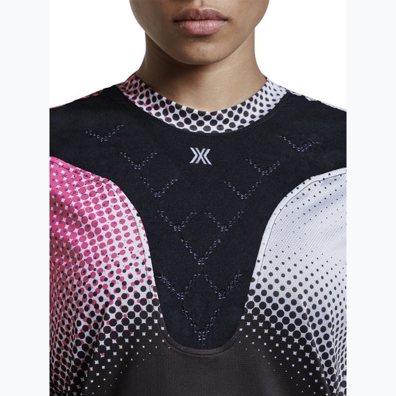 Női futópóló X-Bionic Corefusion Run dot fade/neo pink/white 4