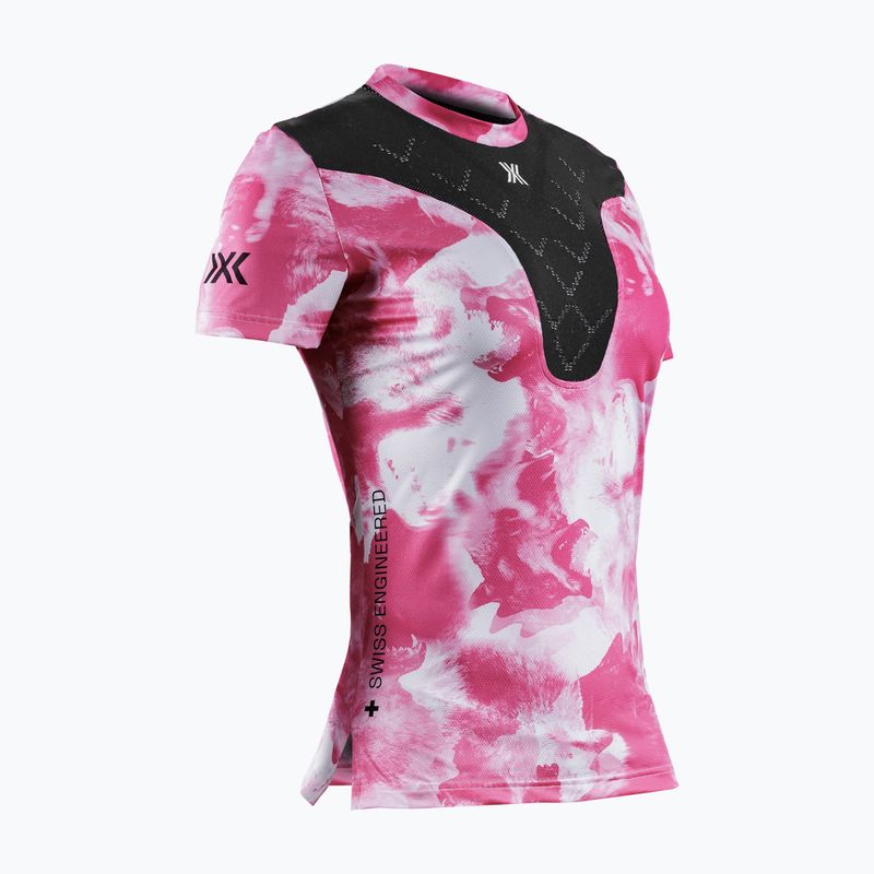 Női futópóló X-Bionic Corefusion Run wolfpack/white/neo pink 7