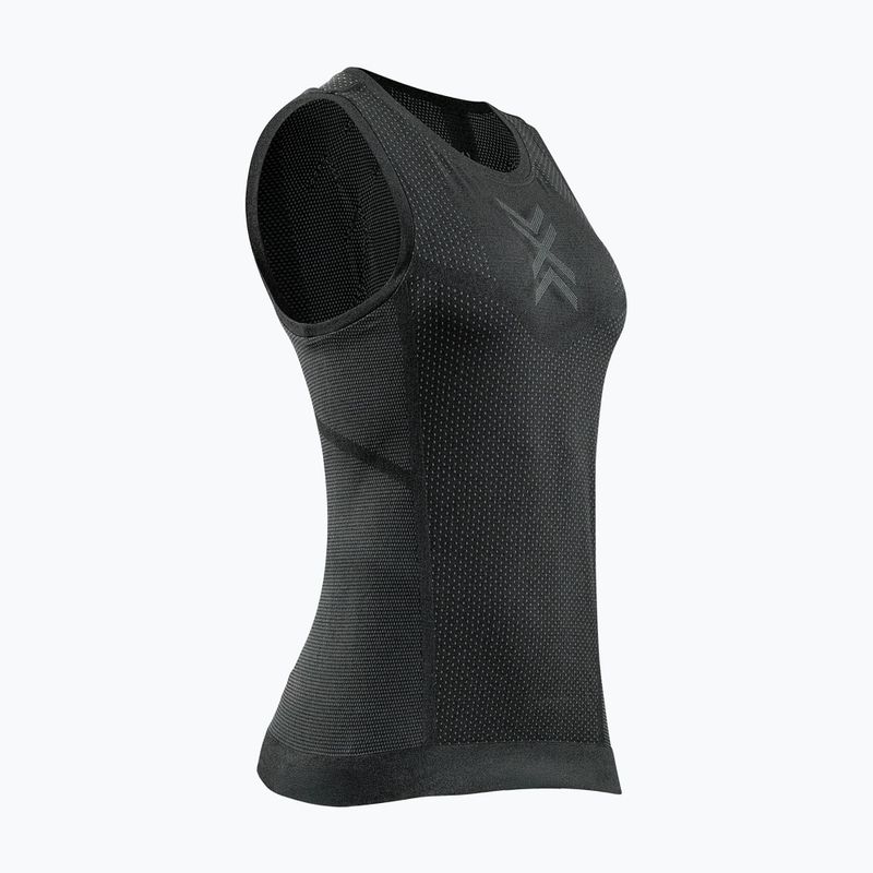 Női futópóló X-Bionic Xceed Run x fekete/orrszarvú szürke 2