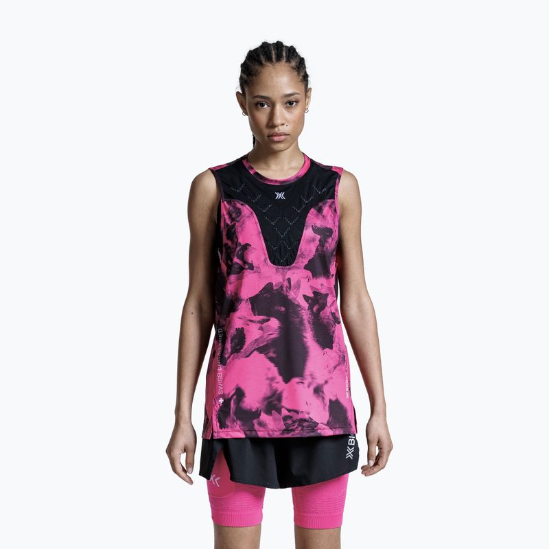 Futótrikó X-Bionic Corefusion Run Tank wolfpack/black/neo pink 3