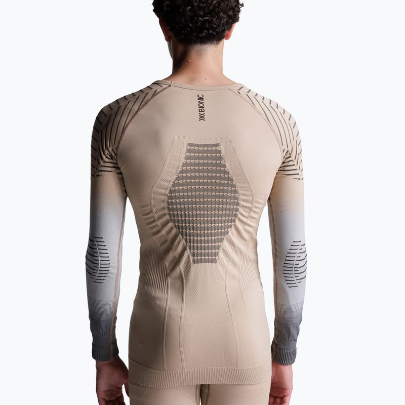 Férfi thermoaktív hosszú ujjú póló X-Bionic Invent Fx Shirt sand/light grey/grey 3