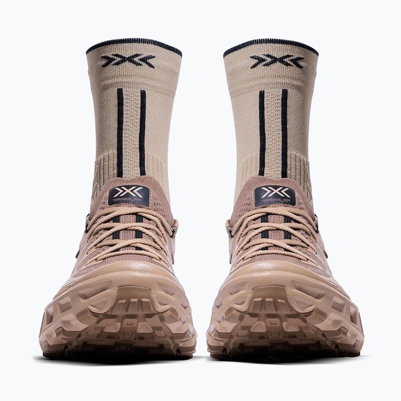Futócipő + zokni X-Bionic Terraskin X01 sand/dark Sand 3