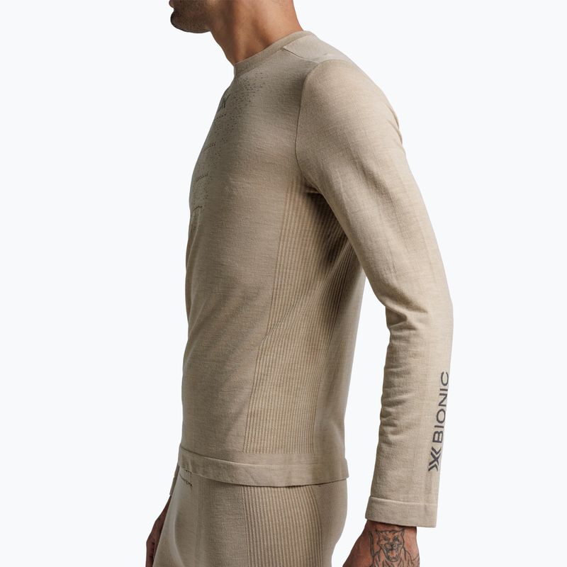 Férfi termoaktív pulóver X-Bionic Mightywool sand 5
