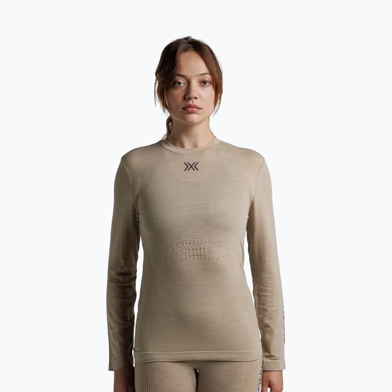 Női thermoaktív hosszú ujjú felső X-Bionic Mightywool sand