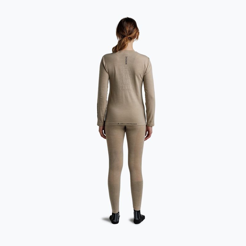 Női thermoaktív hosszú ujjú felső X-Bionic Mightywool sand 4