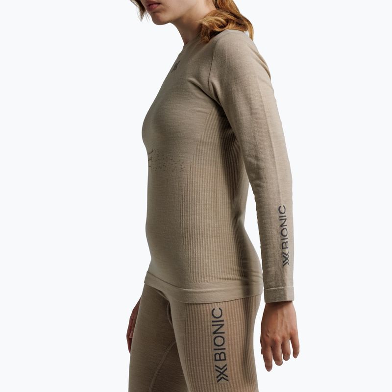 Női thermoaktív hosszú ujjú felső X-Bionic Mightywool sand 6