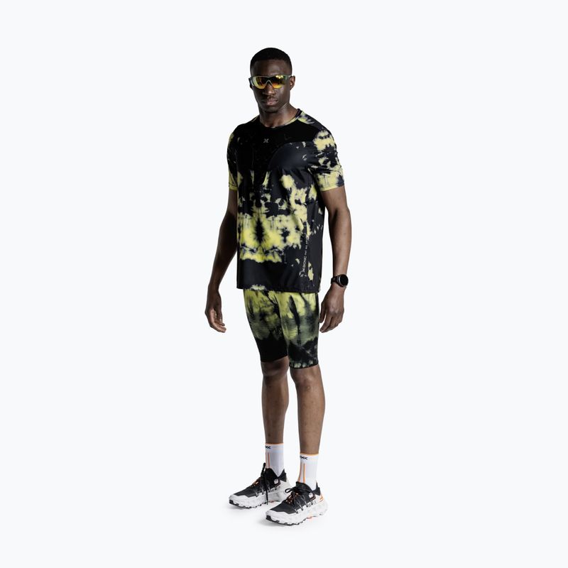 Férfi futópóló X-Bionic Corefusion Run tie dye electric energy 2