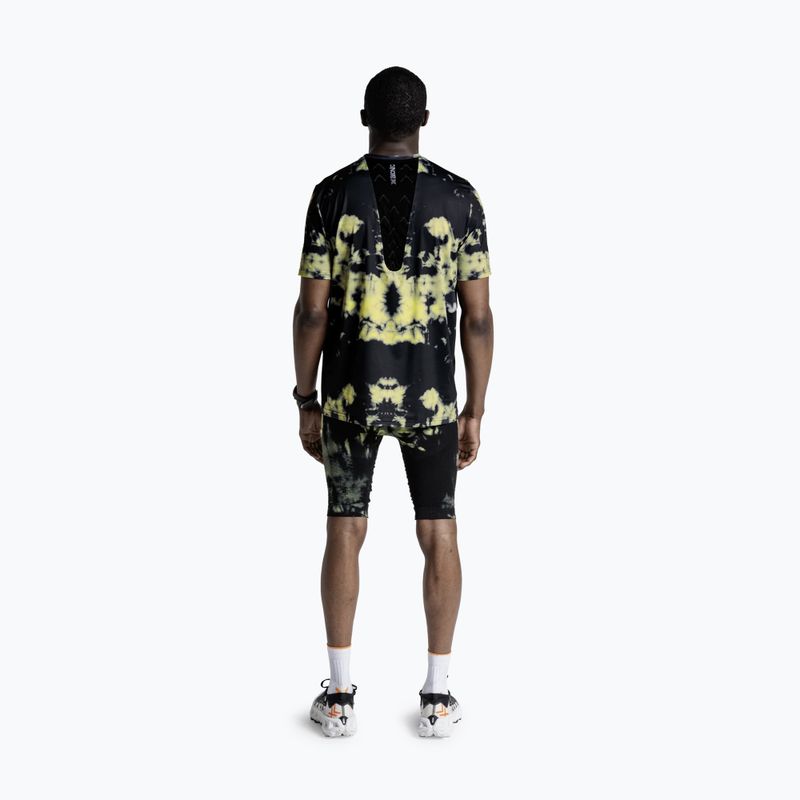 Férfi futópóló X-Bionic Corefusion Run tie dye electric energy 3