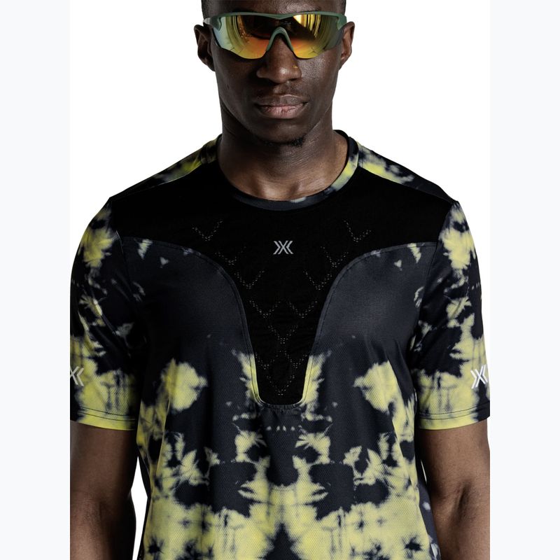Férfi futópóló X-Bionic Corefusion Run tie dye electric energy 5