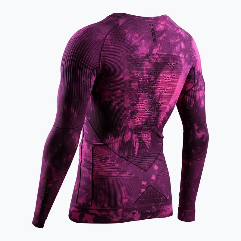 Termoaktiv pulóver X-Bionic Energy Accumulator Wild LS tiedye x black/fluo pink 2