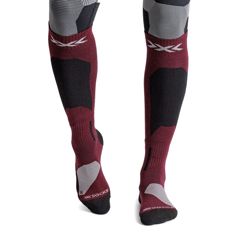 Sízokni X-Socks Ski Discover Merino Otc oxide red 2