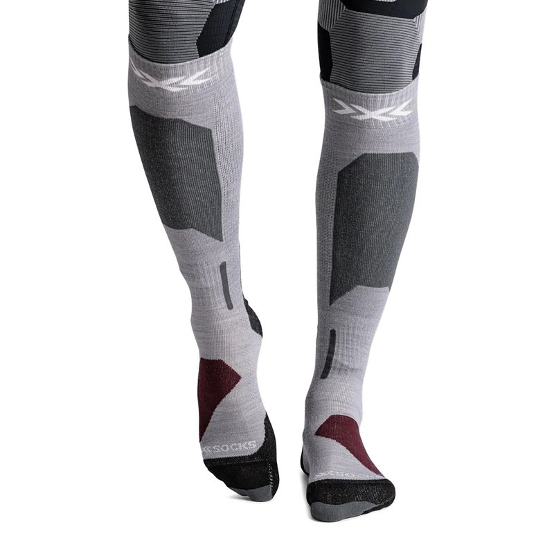 Sízokni X-Socks Ski Discover Merino Otc silver grey 2