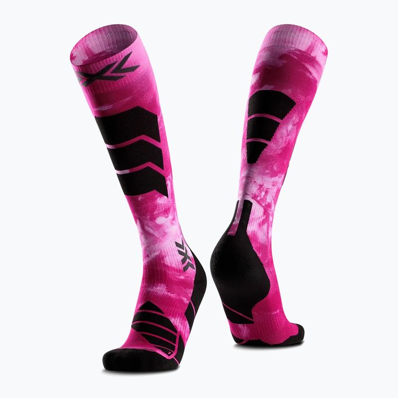Sízokni X-Socks Ski Expert Wild Otc x black/fluo pink