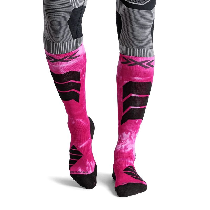 Sízokni X-Socks Ski Expert Wild Otc x black/fluo pink 2