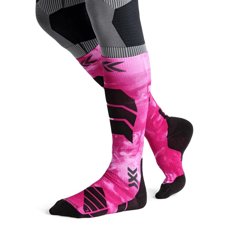 Sízokni X-Socks Ski Expert Wild Otc x black/fluo pink 4