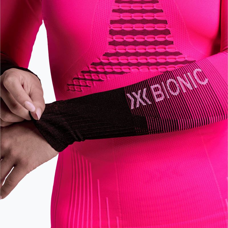 Női Termoaktiv pulóver X-Bionic Invent Graphics LS fluo pink/x white 9