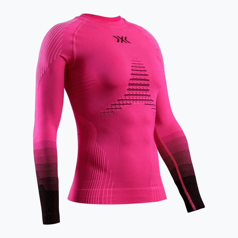 Női Termoaktiv pulóver X-Bionic Invent Graphics LS fluo pink/x white 11