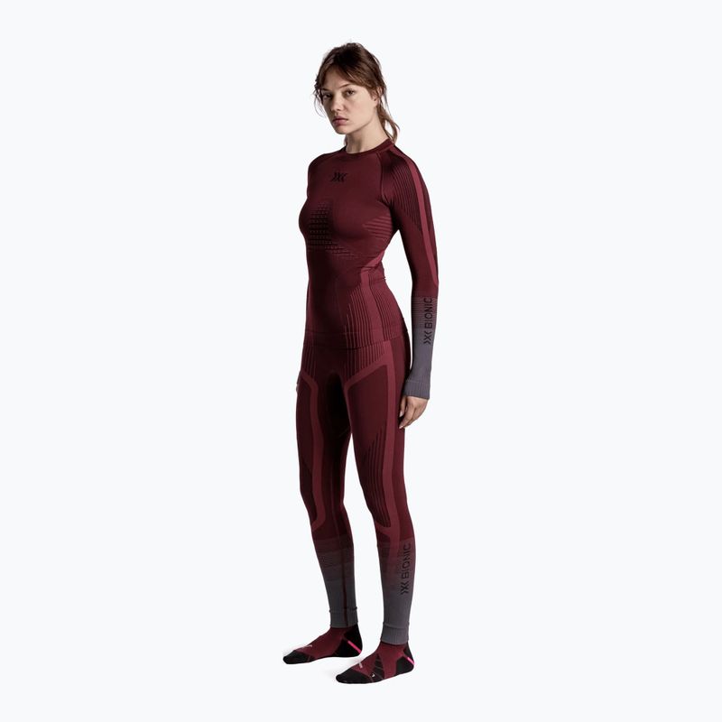 Női Termoaktiv pulóver X-Bionic Invent Graphics LS oxide red/x black 2