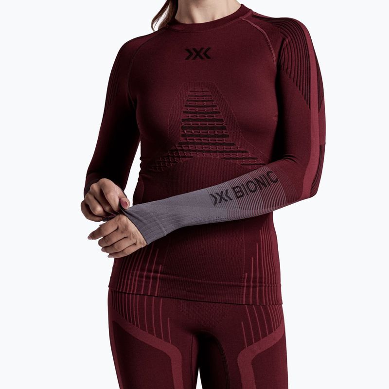 Női Termoaktiv pulóver X-Bionic Invent Graphics LS oxide red/x black 6