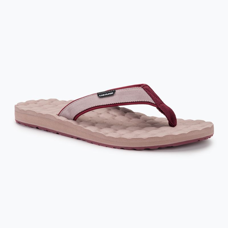 Női flip-flop papucs Lizard Way plain amaranth red