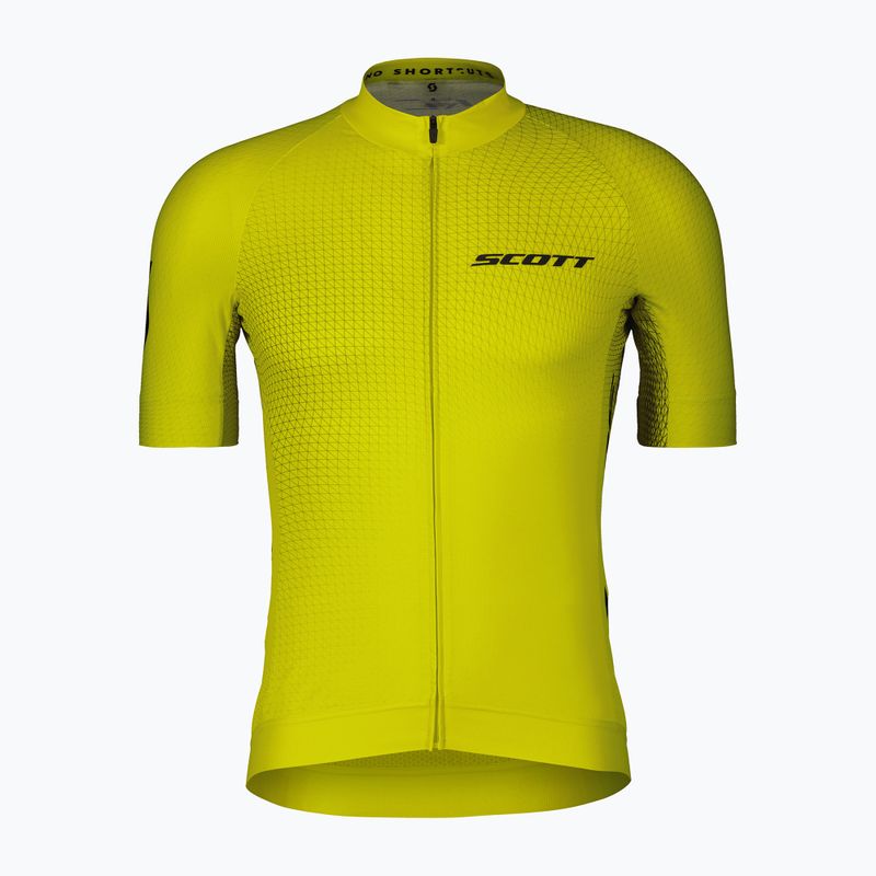 Férfi kerékpáros póló SCOTT RC Pro sulphur yellow/black