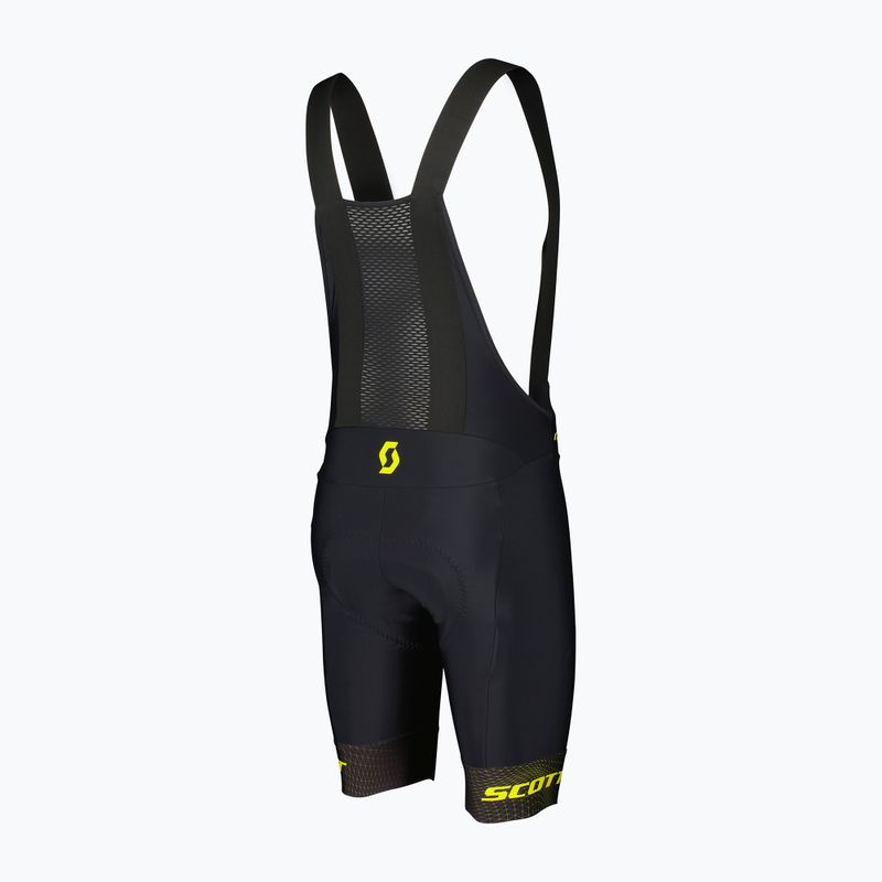 Férfi kerékpáros nadrág SCOTT RC Pro +++ Bibshorts black/sulphur yellow 2