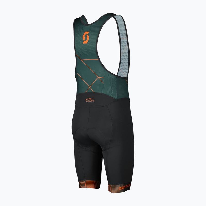 Férfi kerékpáros nadrág SCOTT RC Team +++ Bibshorts aruba green/braze orange 2