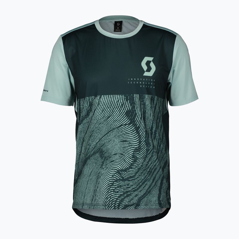 Férfi kerékpáros póló SCOTT Trail Vertic aruba green/mineral green
