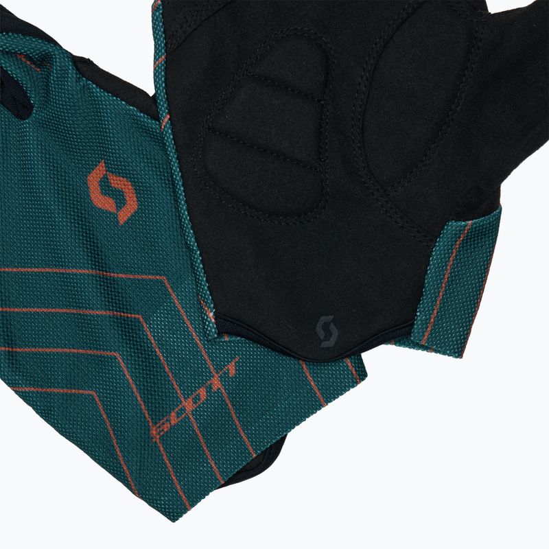 Férfi kerékpáros kesztyű SCOTT RC Team aruba green/braze orange 4