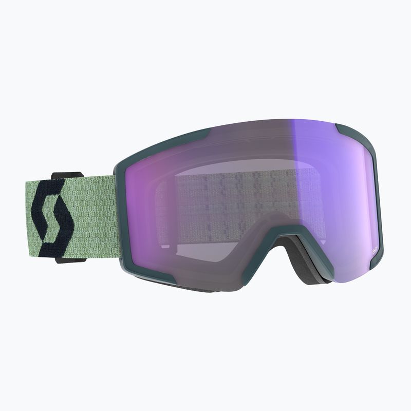 Síszemüveg SCOTT Shield LS soft green/black/light sensitive blue chrome
