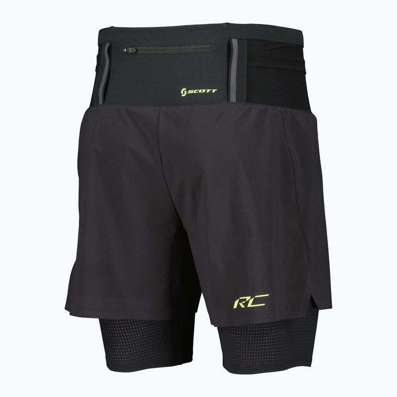 Férfi futóshort SCOTT RC Run Hybrid black/yellow 2