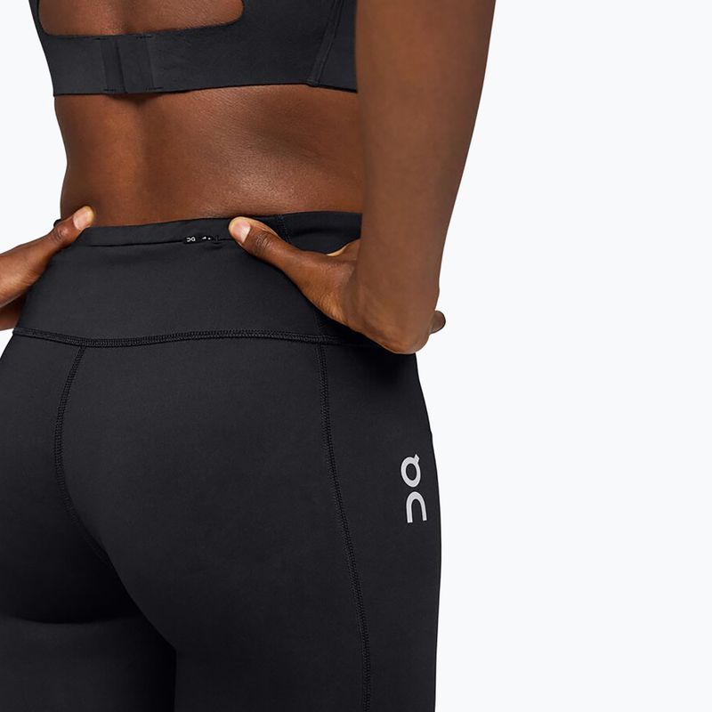 Női futó leggings On Core fekete 4