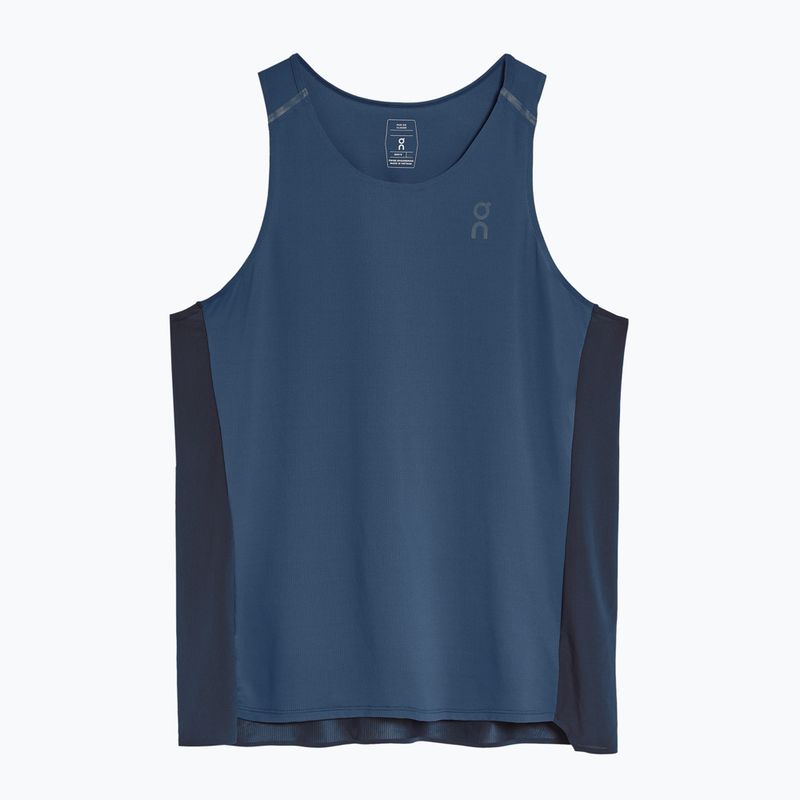 Férfi futó felső On Running Performance Tank farmer/navy