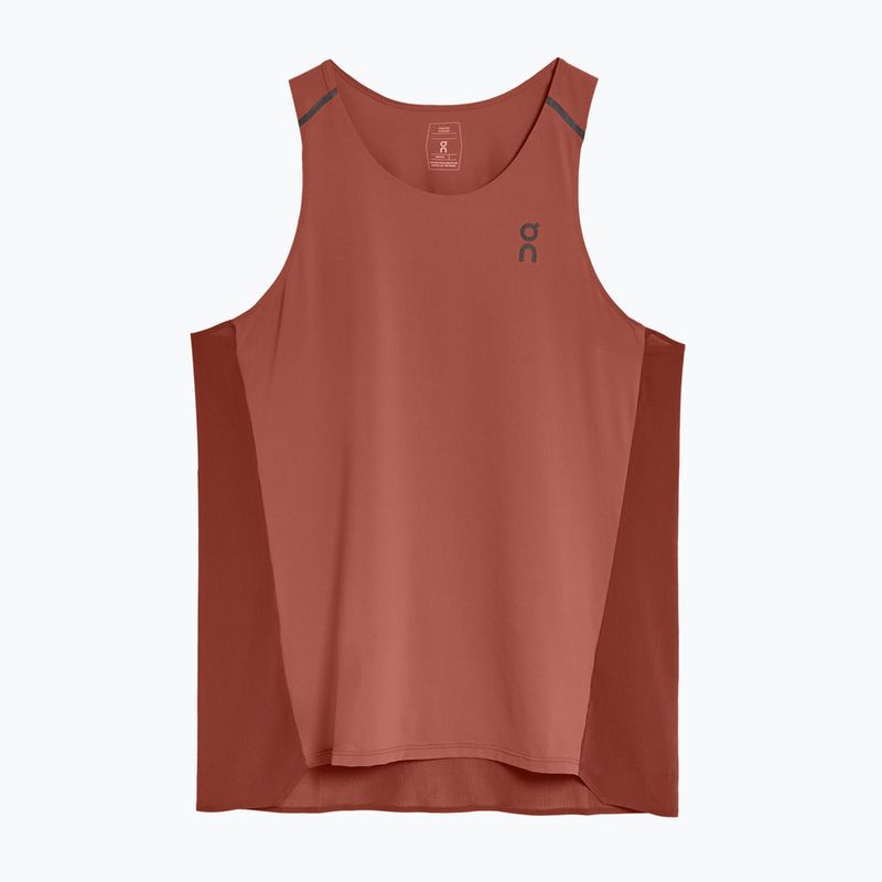 Férfi futó felső On Performance Tank auburn/ruby