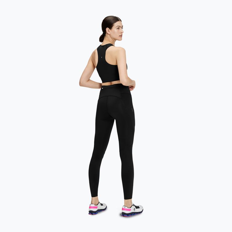 Női futó leggings On Running Performance Tights fekete 3