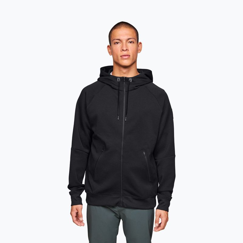 Férfi pulóver On Zipped Hoodie black
