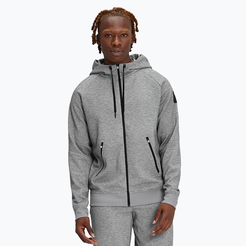 Férfi pulóver On Running Zipped Hoodie grey