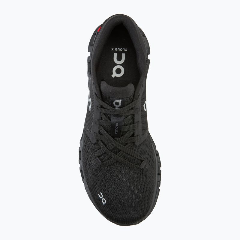 Női edzőcipő On Cloud X 4 black/eclipse 5